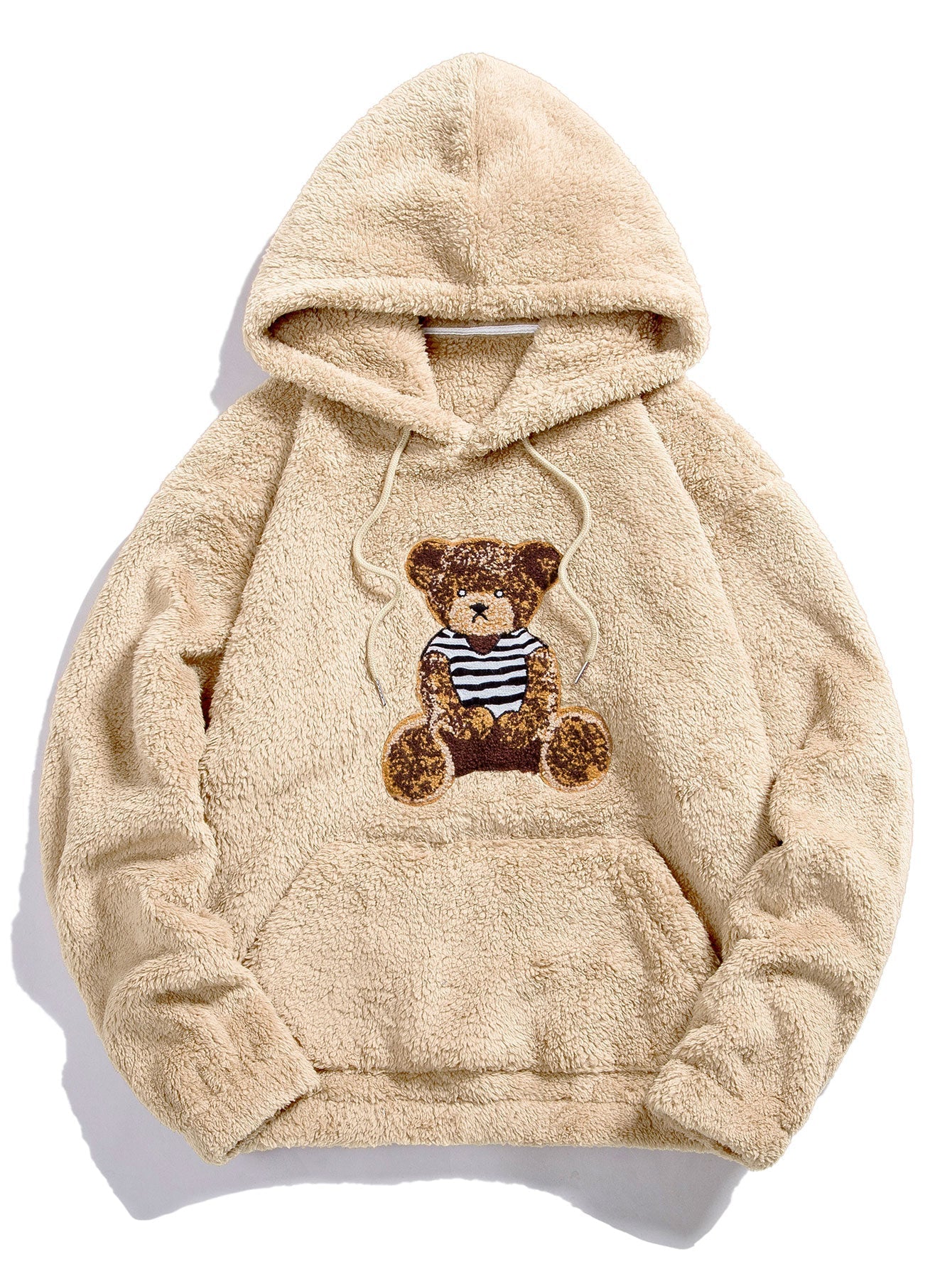 Sweat à capuche Teddy avec patch brodé ours