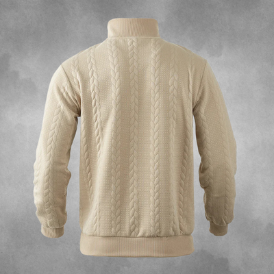 Henry | Sweat-shirt zippé quart de tour de qualité supérieure