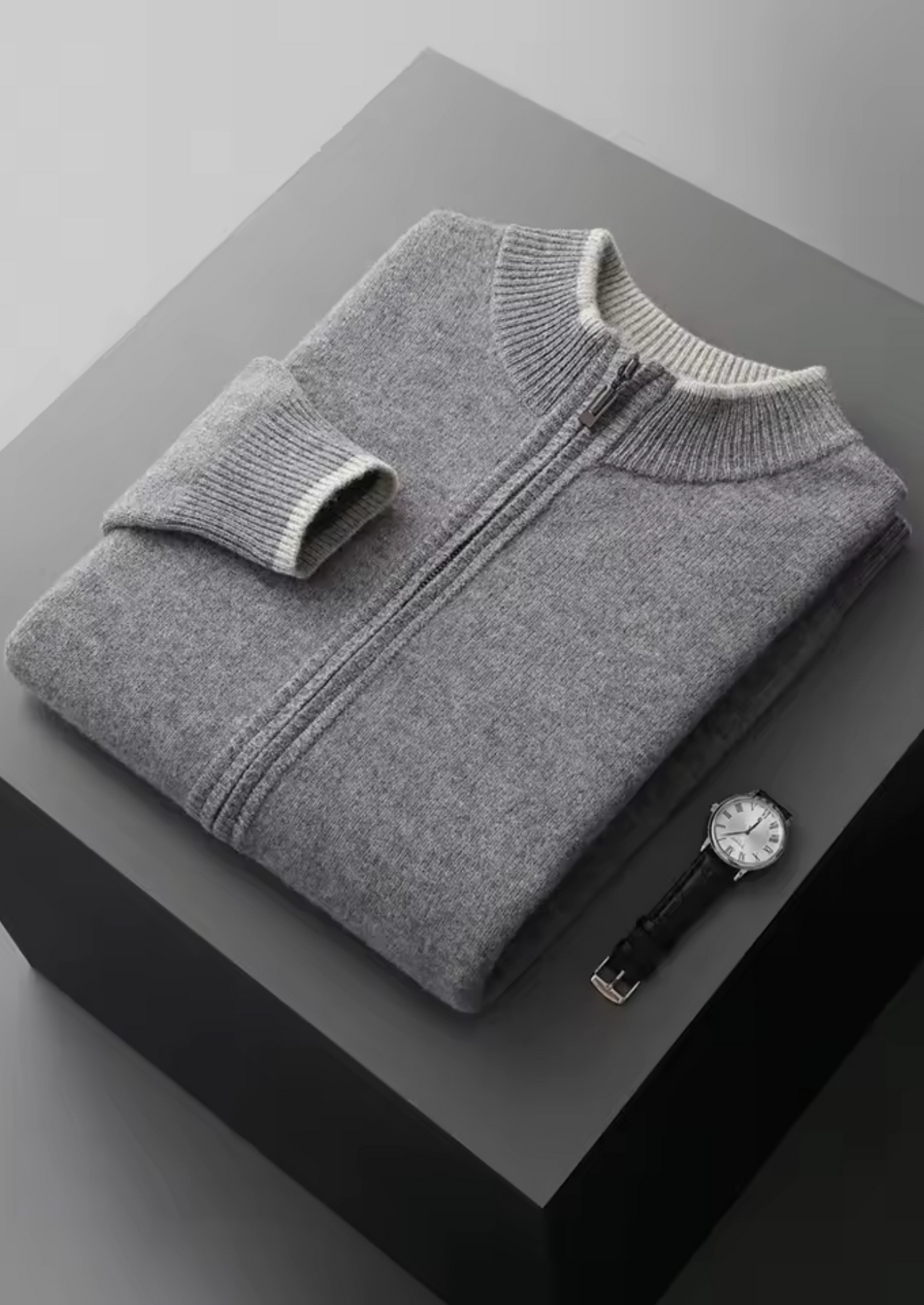 Mérinos | Cardigan zippé extrafin