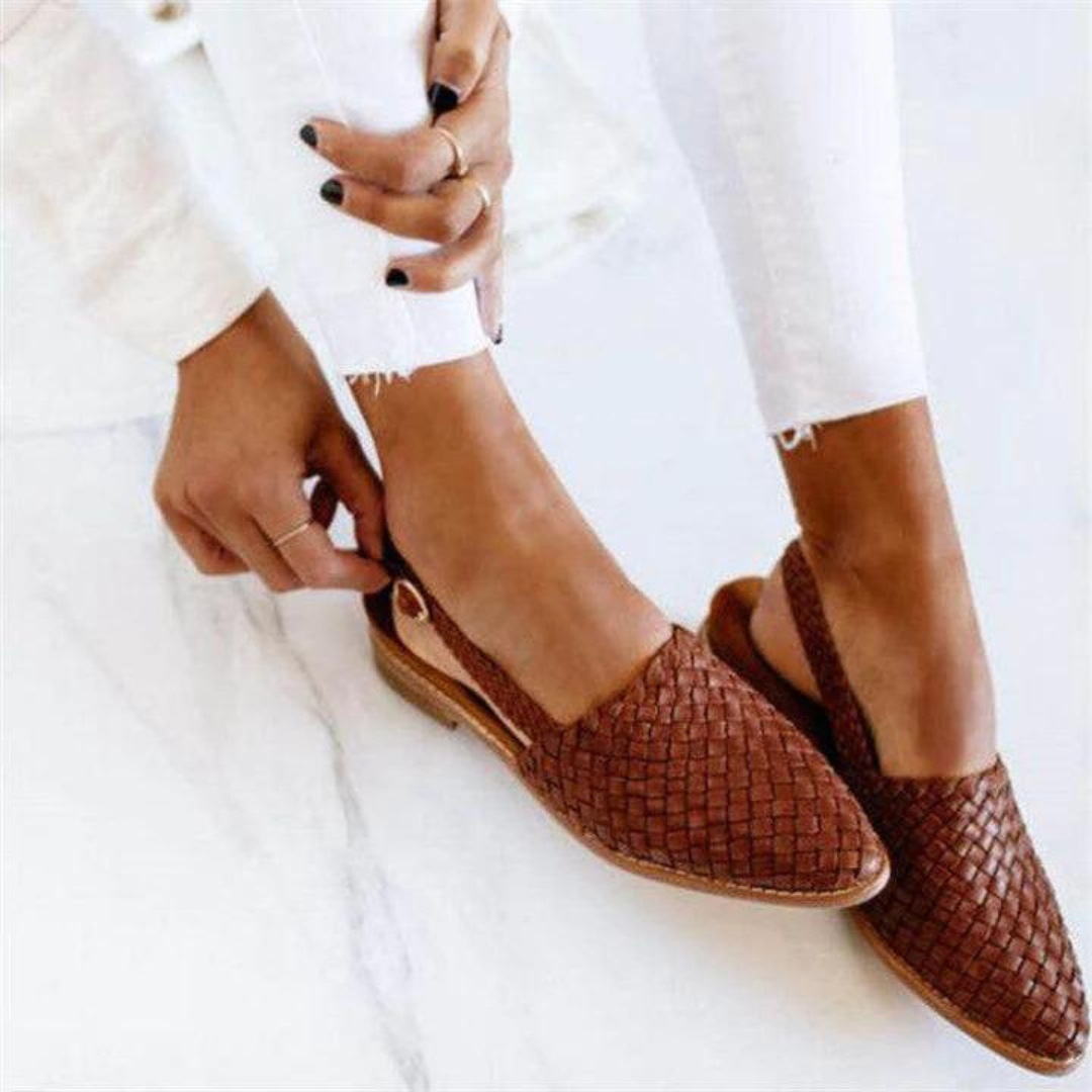 Arielle-Claire™ | Sandales basses faites main