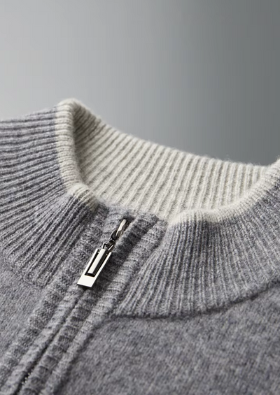 Mérinos | Cardigan zippé extrafin