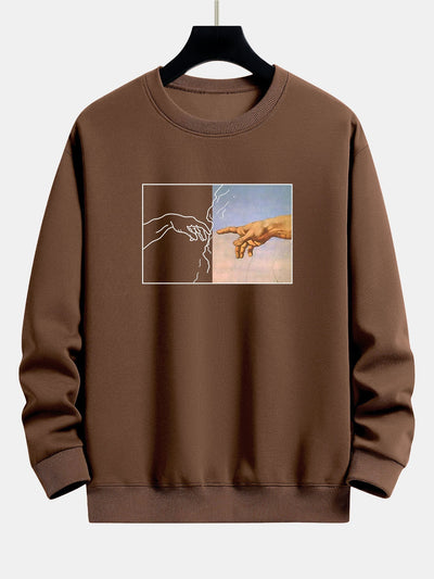 Create Adam Print Relax Fit Sweatshirt