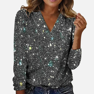 Jade | Chemisier col V diamant