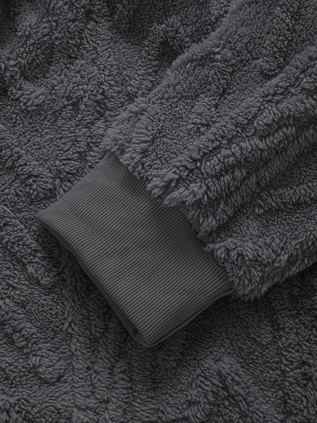 Sweat à capuche zippé en jacquard géométrique Teddy