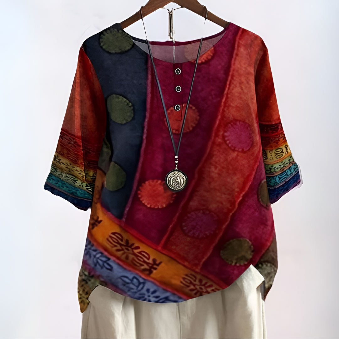 Gaia - Chemise bohème douce et flatteuse