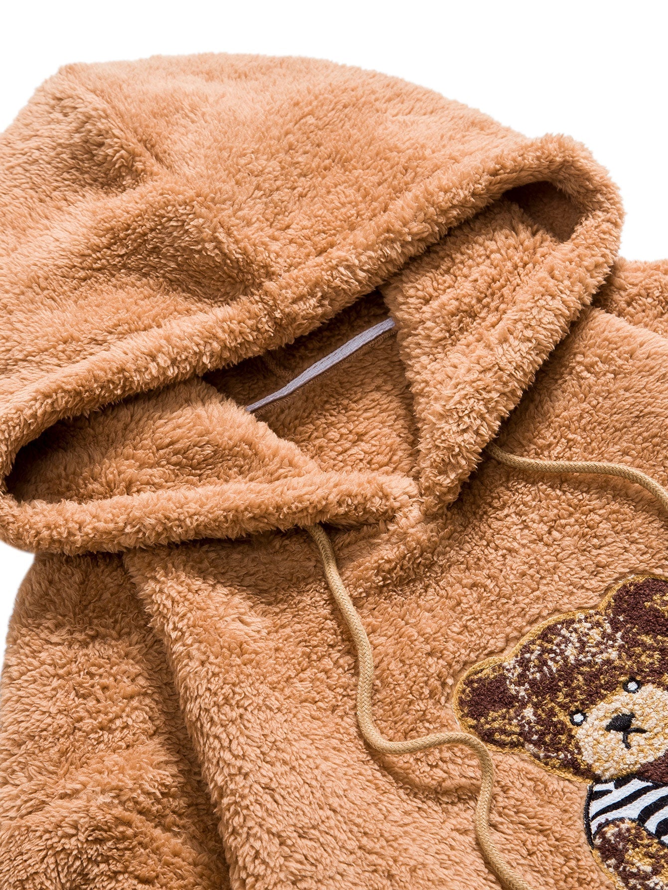 Sweat à capuche Teddy avec patch brodé ours