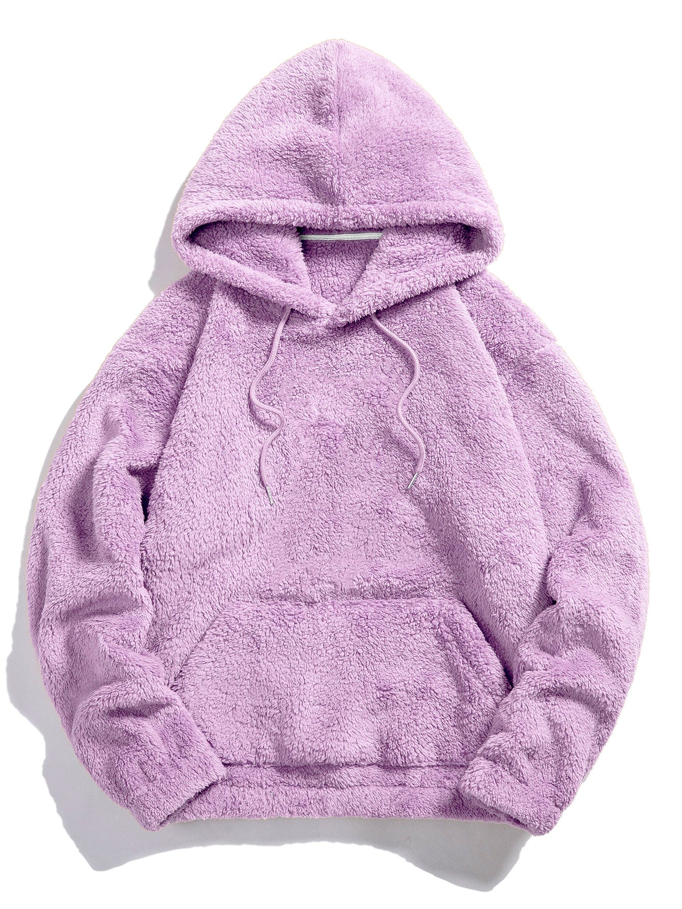 Sweat à capuche basique en peluche
