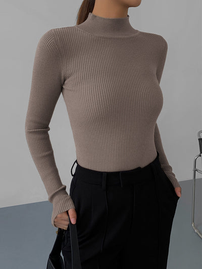 Danica Mock Neck Long Sleeve Top