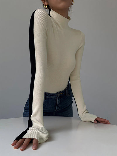 Tessa | Two Tone Long Sleeve Top