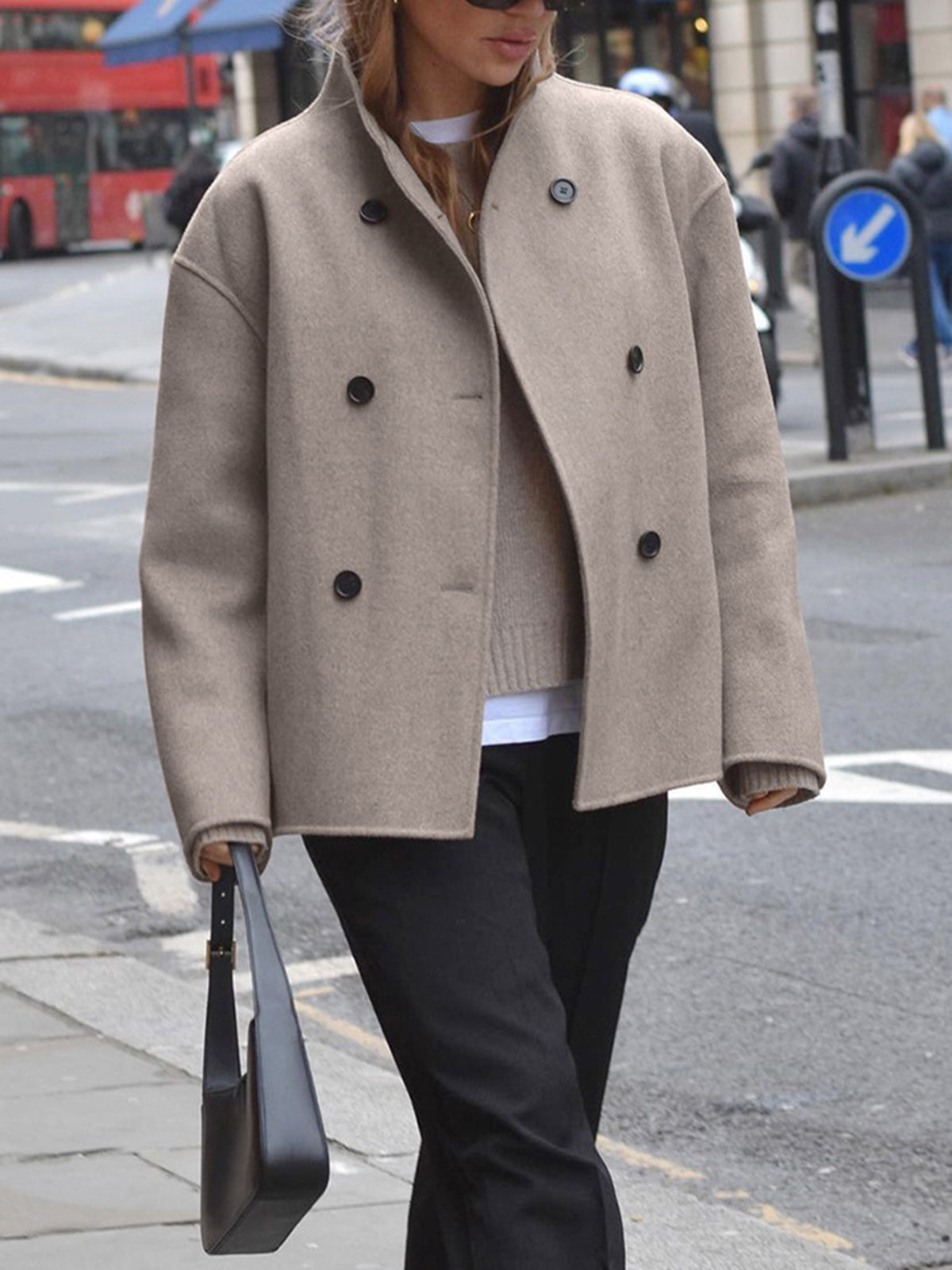 Sierre | Veste boutonnée oversize 