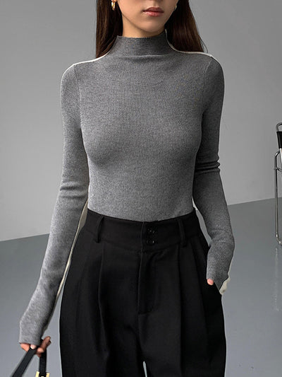 Tessa | Two Tone Long Sleeve Top