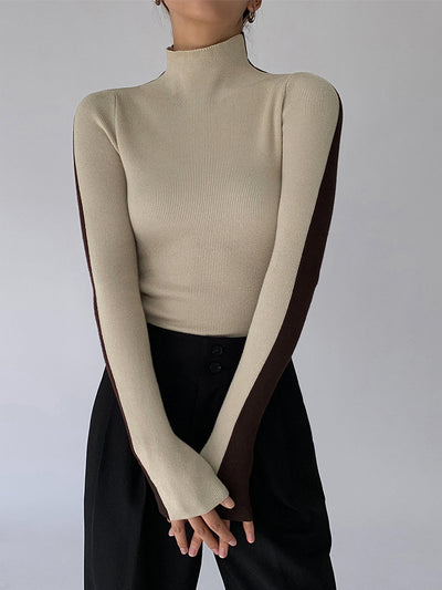 Tessa | Two Tone Long Sleeve Top