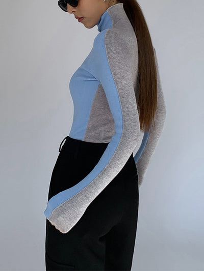 Tessa | Two Tone Long Sleeve Top