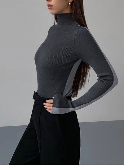 Tessa | Two Tone Long Sleeve Top