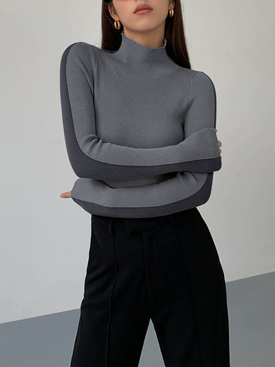Tessa | Two Tone Long Sleeve Top