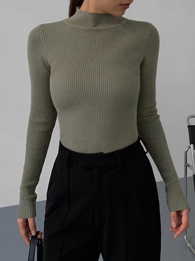 Danica Mock Neck Long Sleeve Top