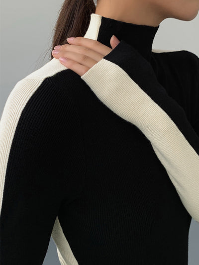 Tessa | Two Tone Long Sleeve Top