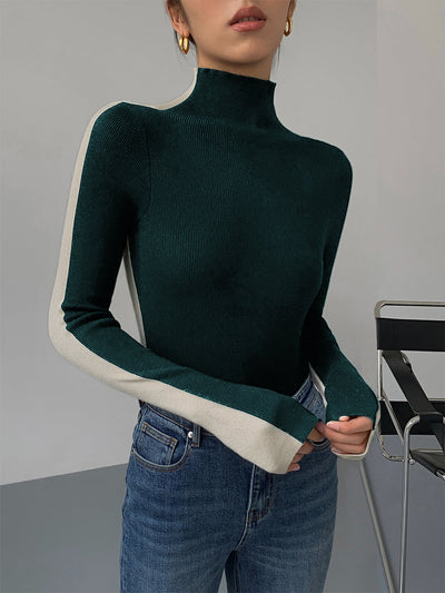 Tessa | Two Tone Long Sleeve Top