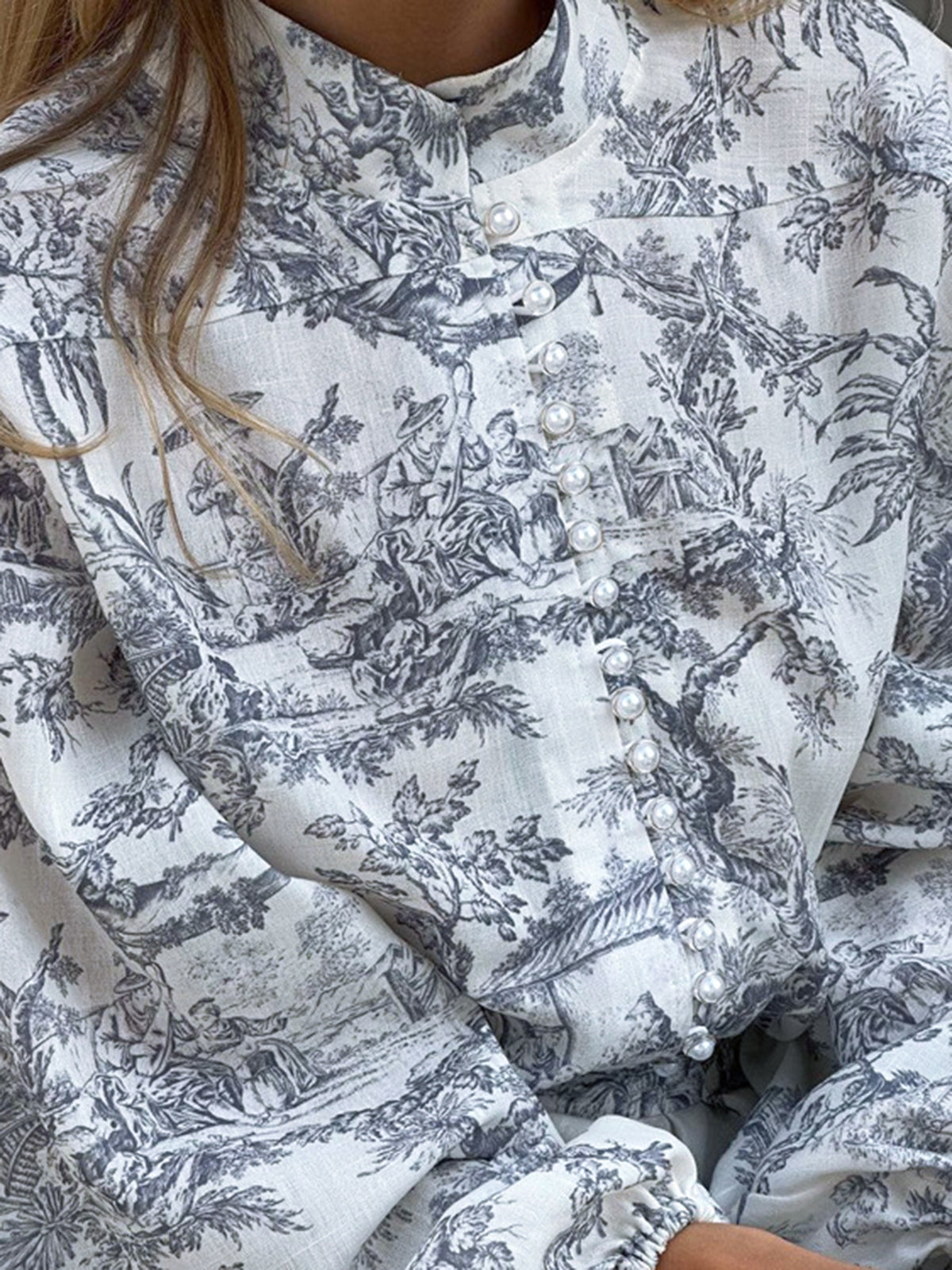 Lana | Robe courte trapèze à nouer et imprimé peinture à l'encre 