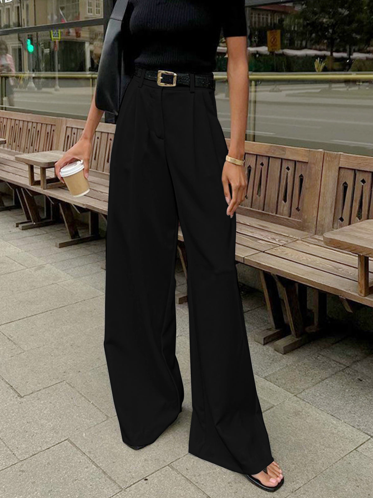Sonia | Pantalon large 