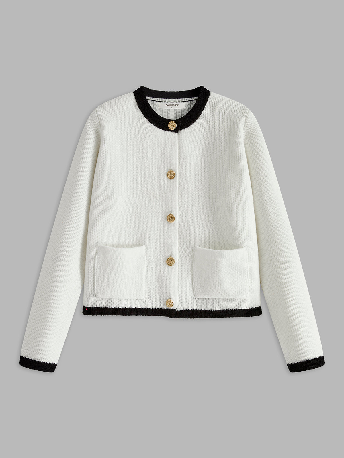 Emely | Cardigan en jersey à bordure contrastante 