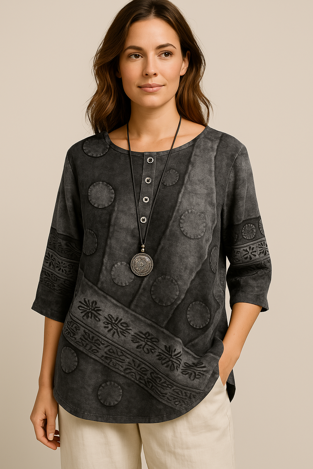 Gaia - Chemise bohème douce et flatteuse