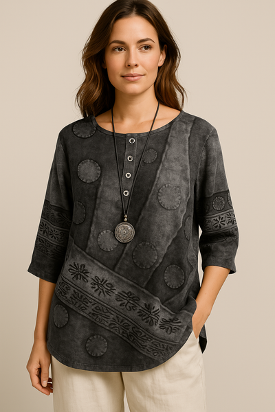 Gaia - Chemise bohème douce et flatteuse