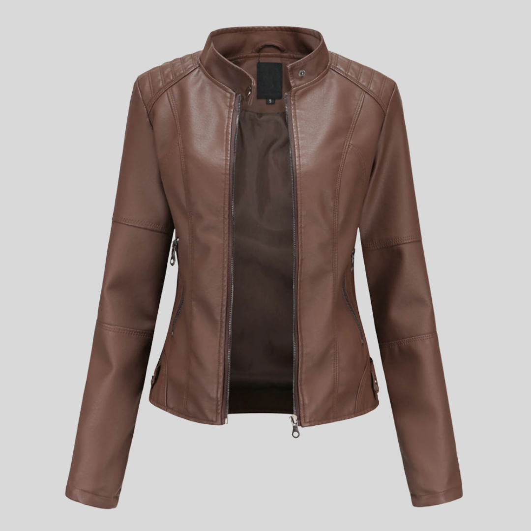 Giulia - Veste en cuir élégante pour femme
