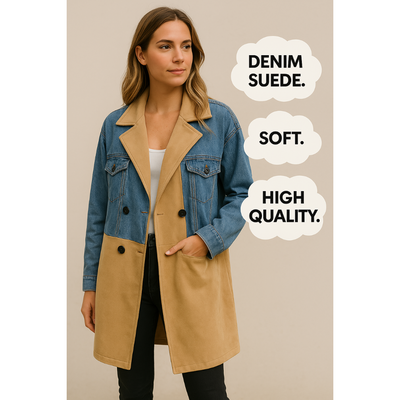 Astrid™ | Manteau en jean pour femme