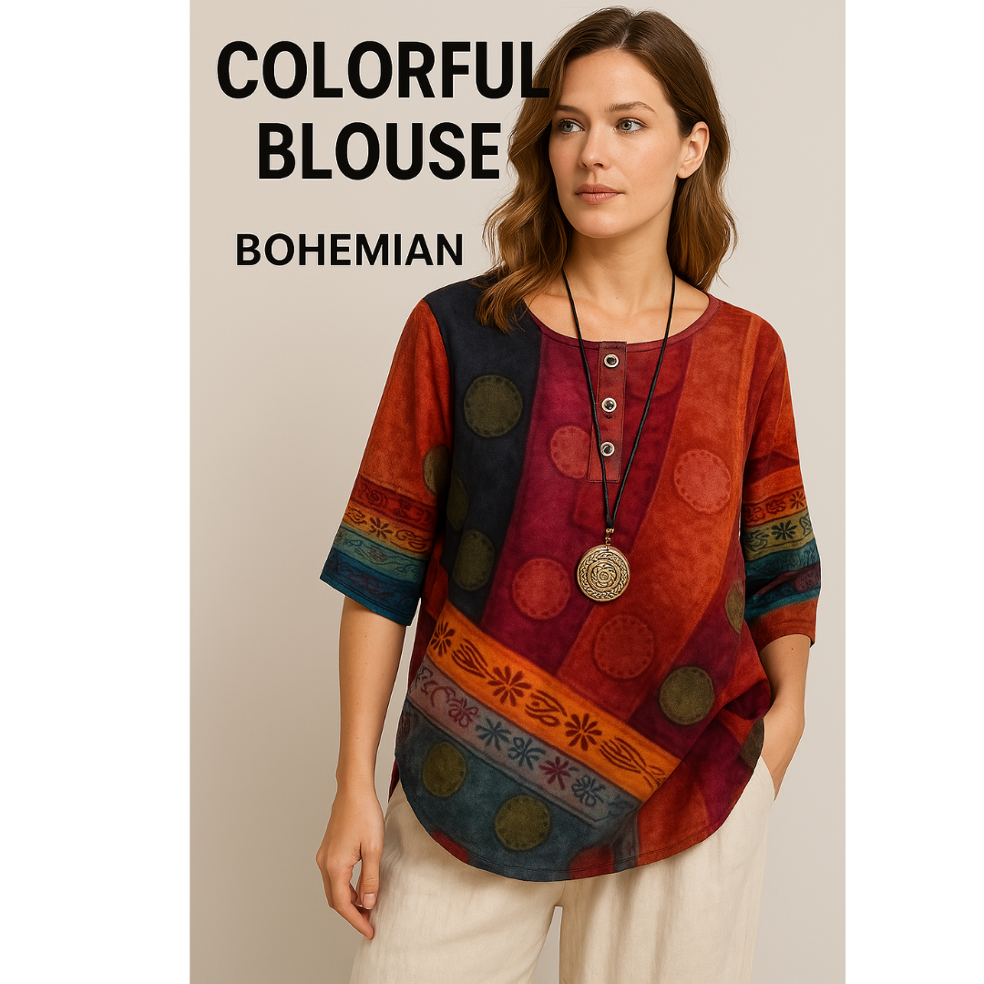 Gaia - Chemise bohème douce et flatteuse