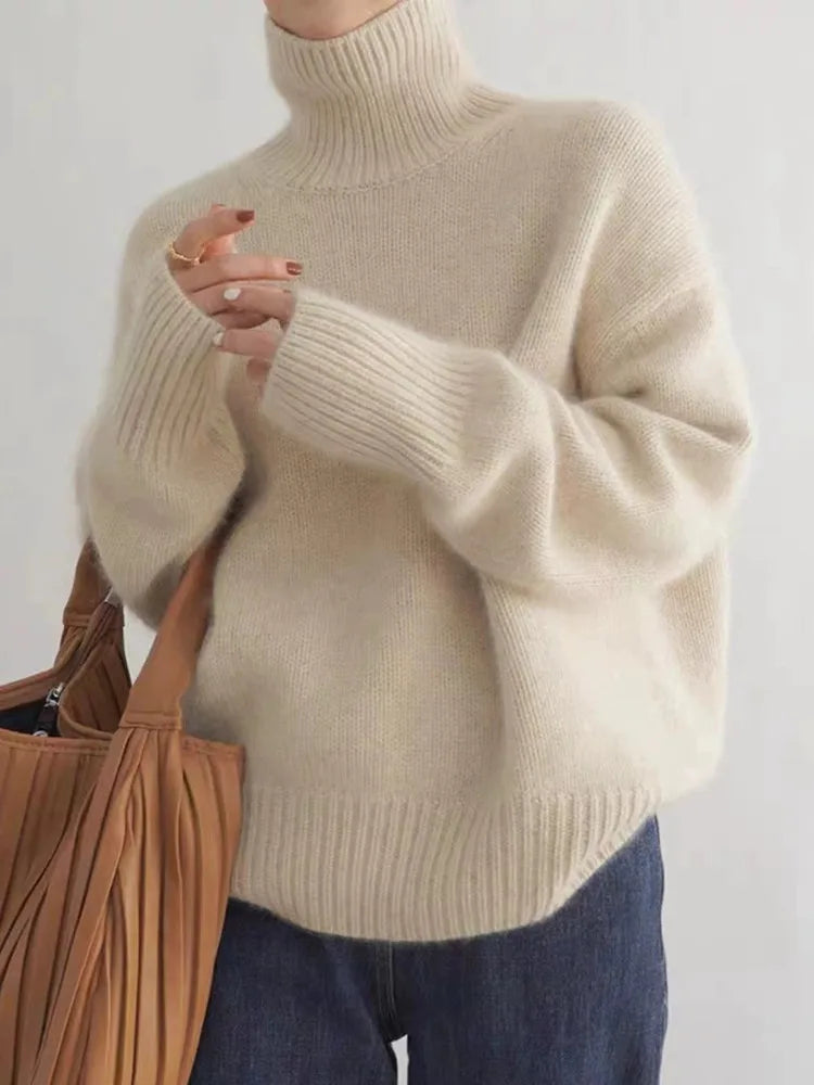ANNA | Pull col roulé en laine