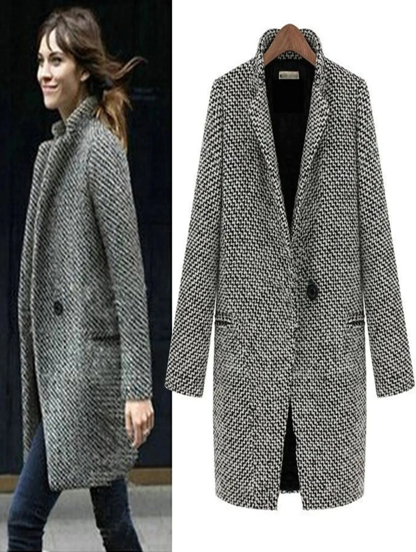 Cheska | Manteau long en laine 