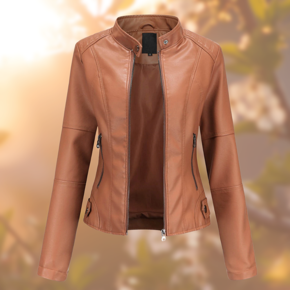 Giulia - Veste en cuir élégante pour femme