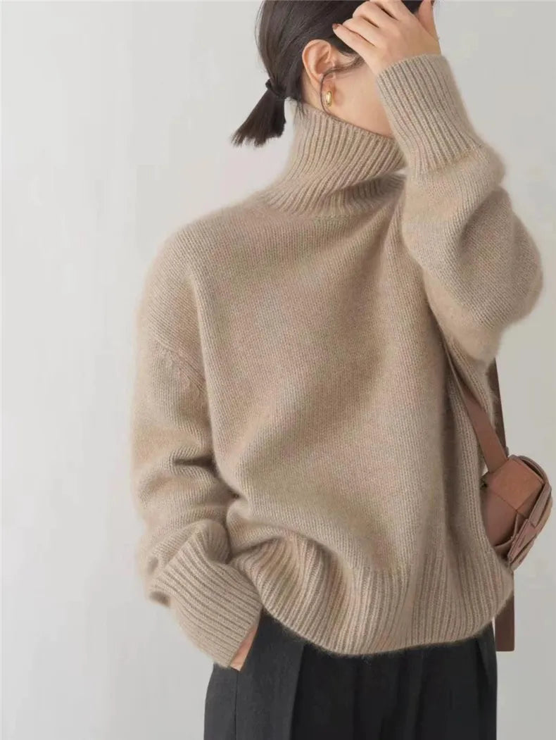 ANNA | Pull col roulé en laine