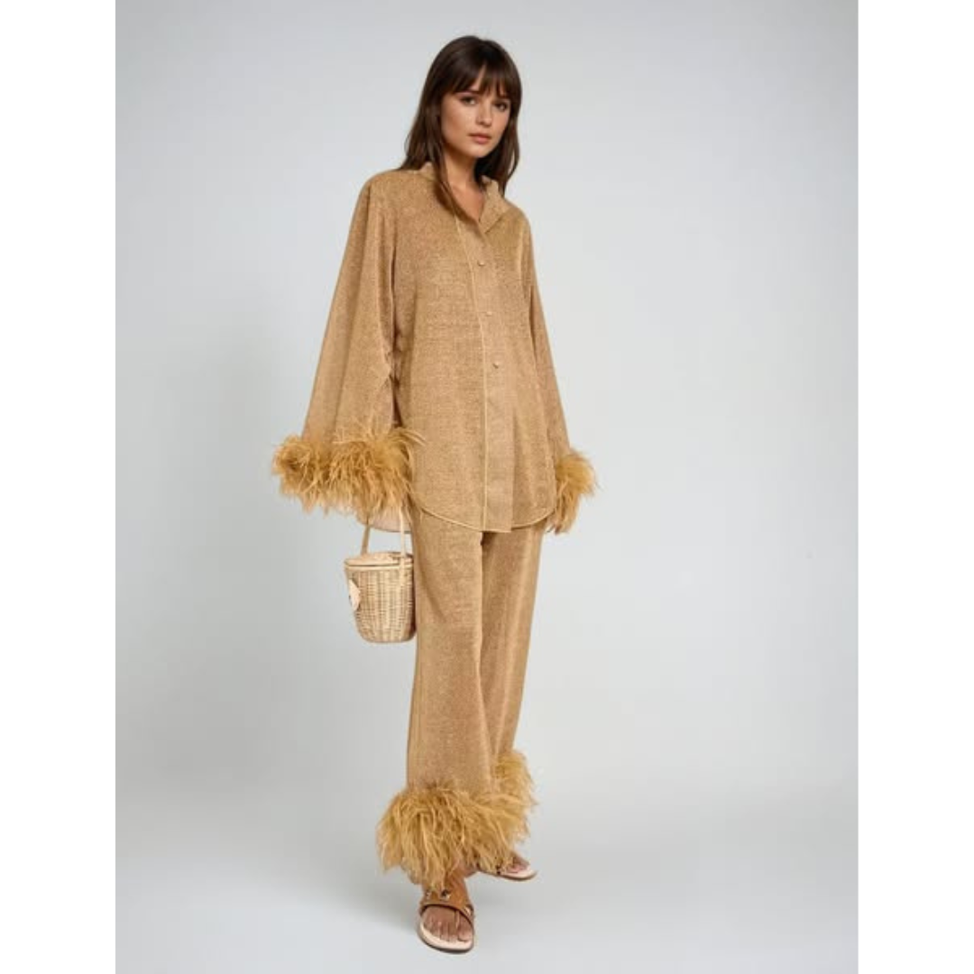 Élysée-Plume™ | Ensemble élégant de collier de plumes