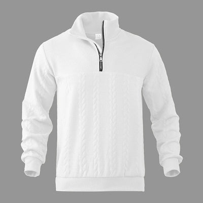 Henry | Sweat-shirt zippé quart de tour de qualité supérieure
