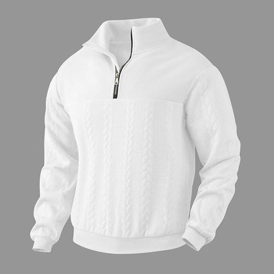 Henry | Sweat-shirt zippé quart de tour de qualité supérieure