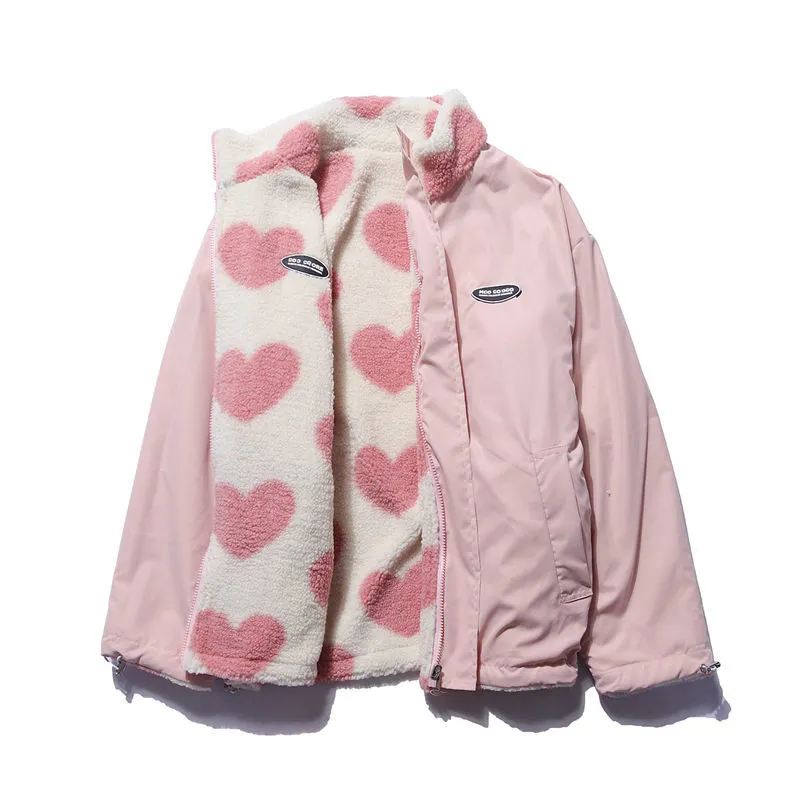 Bacia |Deluxe™️ Manteau double face en forme de cœur