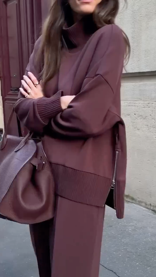 Céleste-Valérie™ | Ensemble tricoté élégant