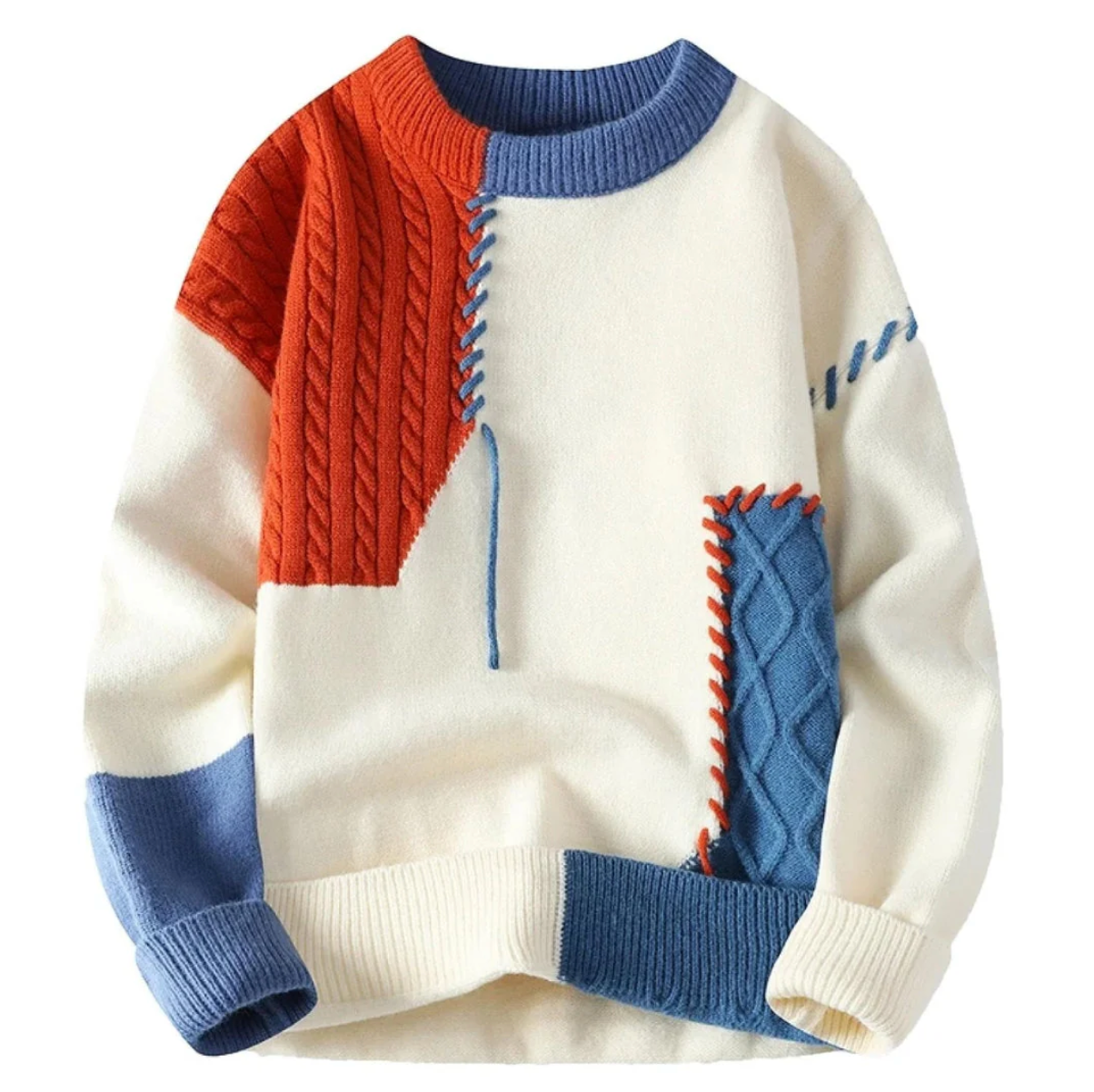 Leo™ | Handmade Patchwork Sweater 1+1 FREE