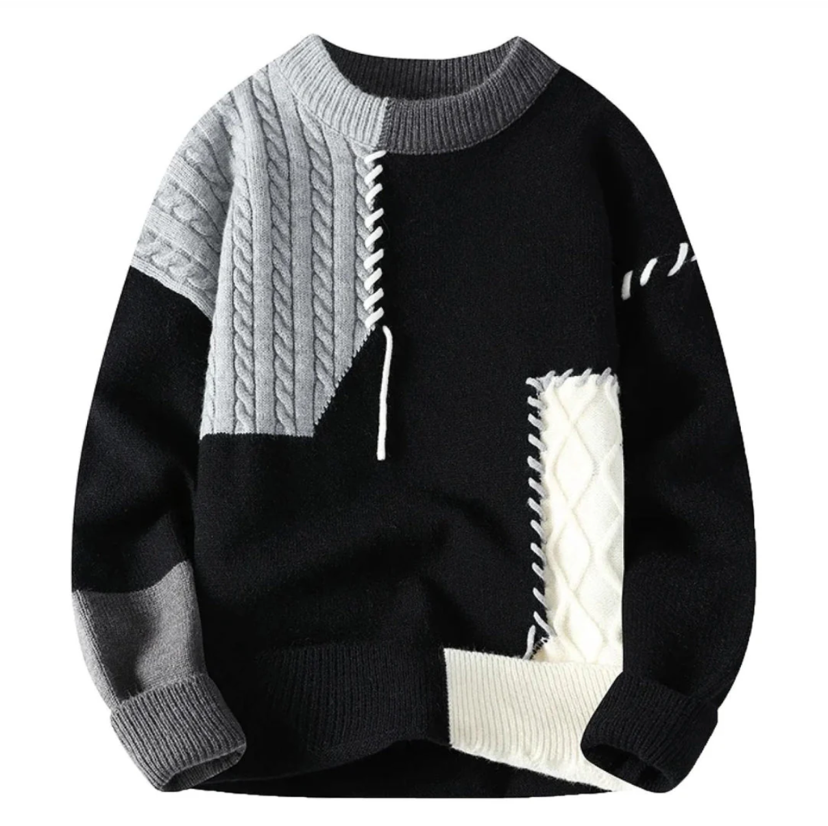 Leo™ | Handmade Patchwork Sweater 1+1 FREE