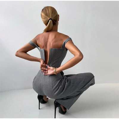 Élodie-Lys™ | Ensemble 3 pièces (corsetto, blazer et pantalon)