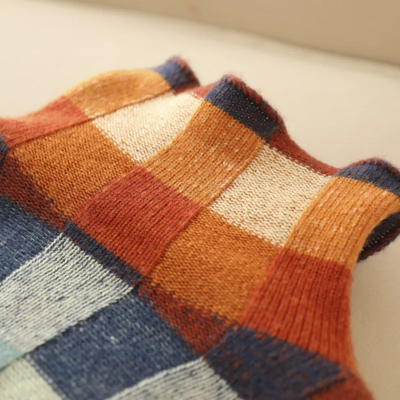 Kate™ | Col roulé patchwork haute couture