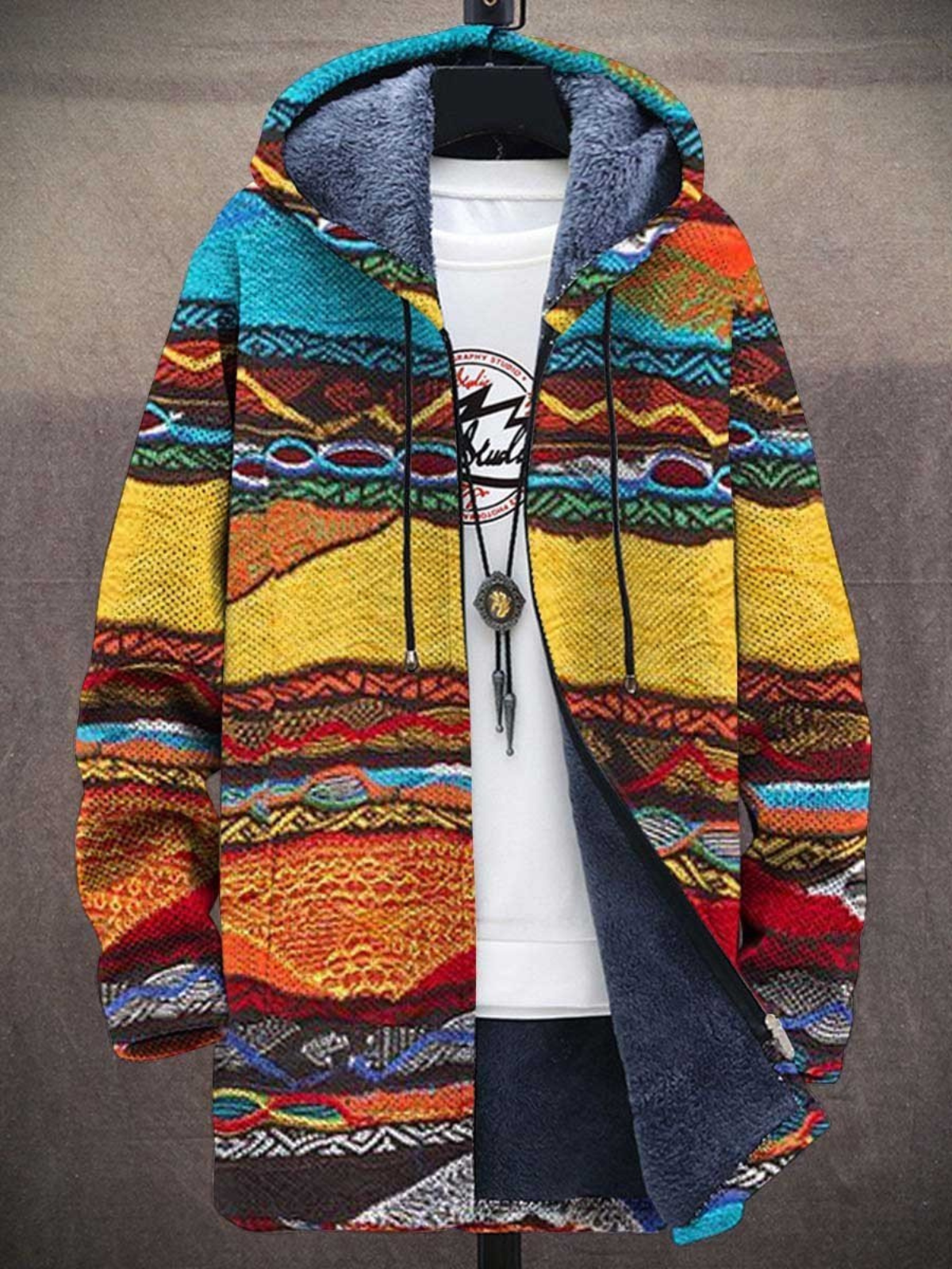 KATO™ | Gilet avec imprimé artistique de luxe