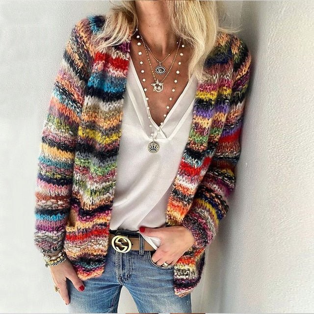 Cardigan tricoté coloré Sierra 
