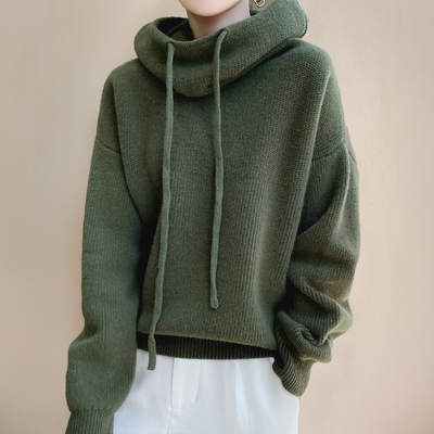 Charlotte - Pull col roulé en laine mérinos