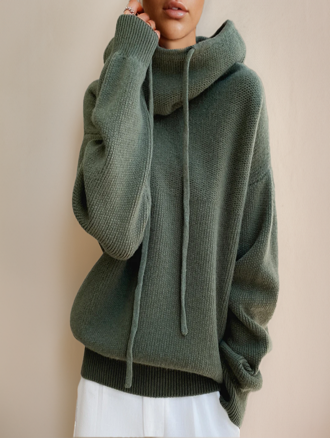 Charlotte - Pull col roulé en laine mérinos