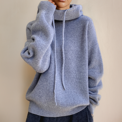 Charlotte - Pull col roulé en laine mérinos