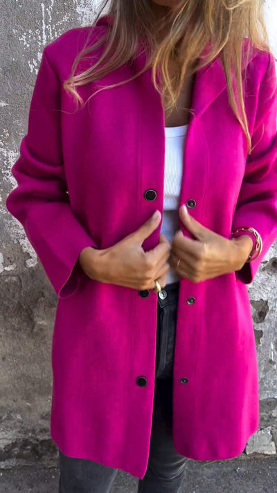 Adriana | Cardigan boutonné à capuche 