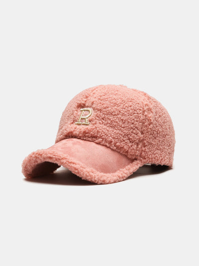 Casquette de baseball en peluche avec lettres chaudes pour l'hiver